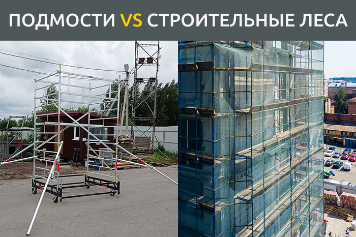 Строительные леса и подмости для работ на высоте 